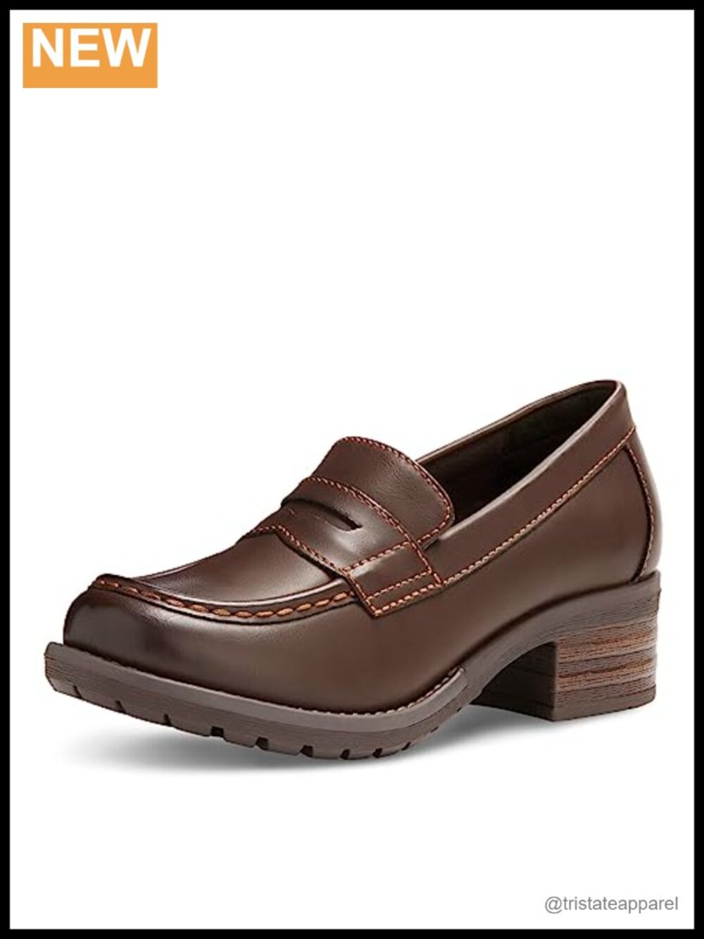 Synthetic Loafers with Memory Foam Insole Platform Heel Moc Toe